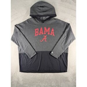 League Active Alabama (BAMA) Men's Grey Hoodie Sweatshirt Size Large